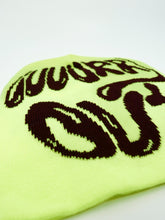 Load image into Gallery viewer, light weight Lime green and maroon acrylic beanie
